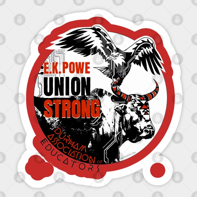 E.K. Powe Union Strong Sticker by Goff House Studios